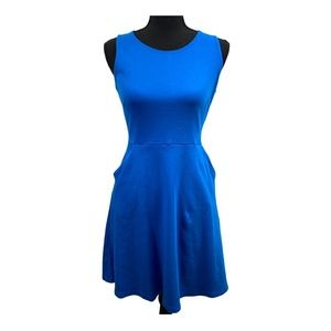 NY&C Blue Sleeveless Fit & Flare Dress